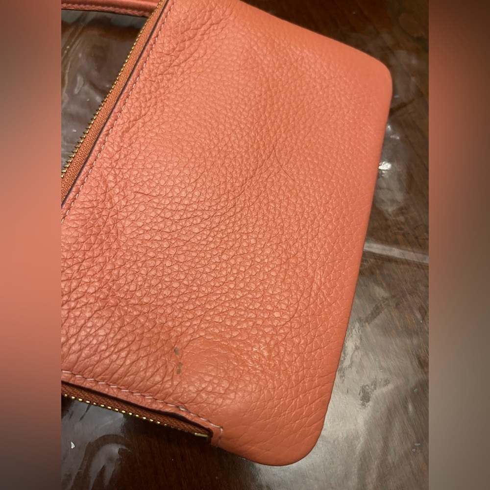 Coach Coral Leather Wristlet - Picture 4 of 5